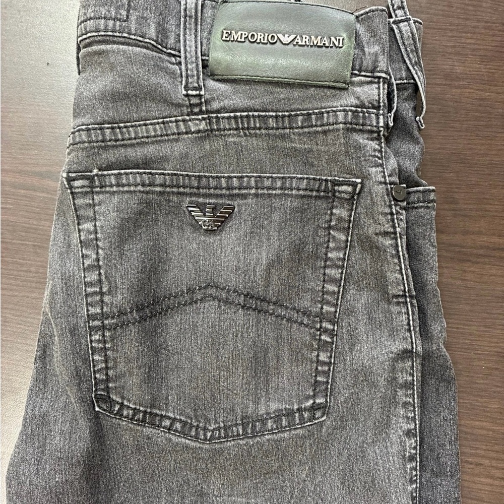Emporio Armani Men's Dark Gray Jeans